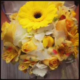 Yellow and White Attendants Bouquet