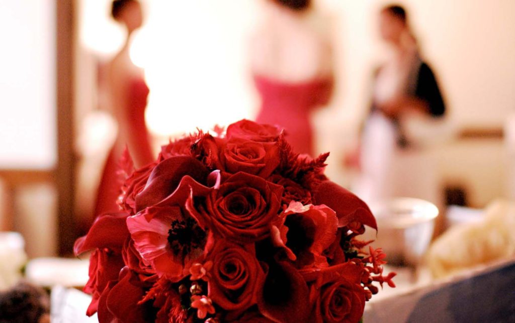 colored wedding dress