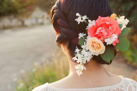 Floral Hair Accent for Bride