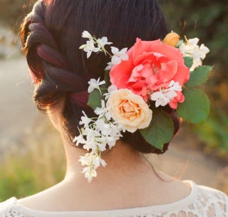 Floral Hair Accent for Bride