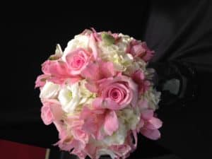 Pink and White Bridal Bouquet