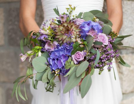 Boho Bouquet with colorful wild flowers