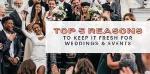 Why choose fresh flowers for your wedding