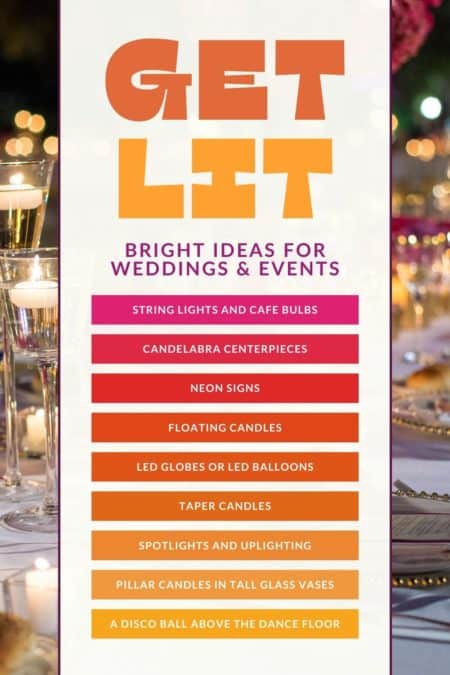 get lit - bright ideas for weddings and events