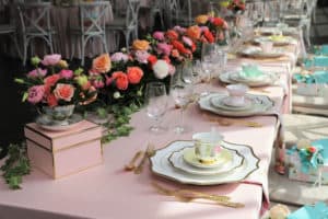 Table set for an afternoon tea