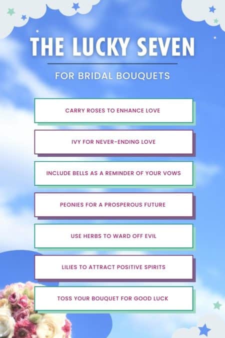 The lucky seven for bridal bouquets