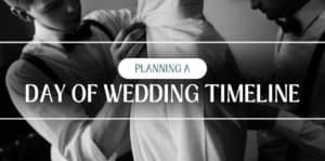 Planning a day of wedding timeline