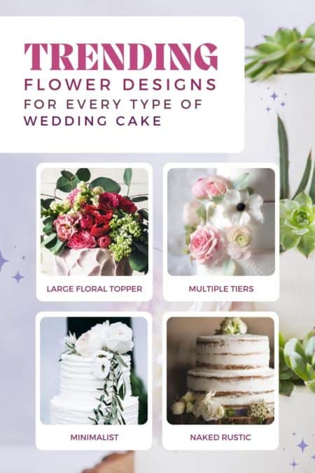 trending flower designs for every type of wedding cake