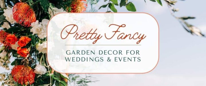 Garden decor for weddings and events